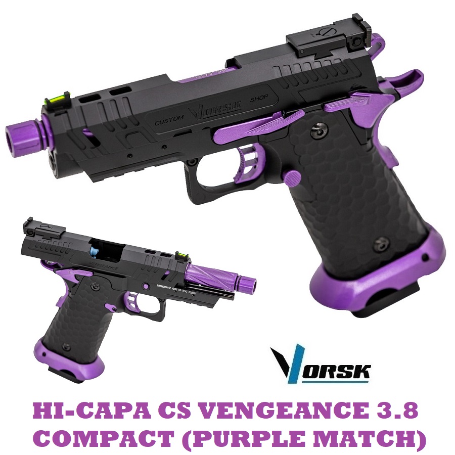 VORSK HI-CAPA 3.8 CS VENGEANCE COMPACT BLACK/PURPLE (VGP-02-CS-28)
