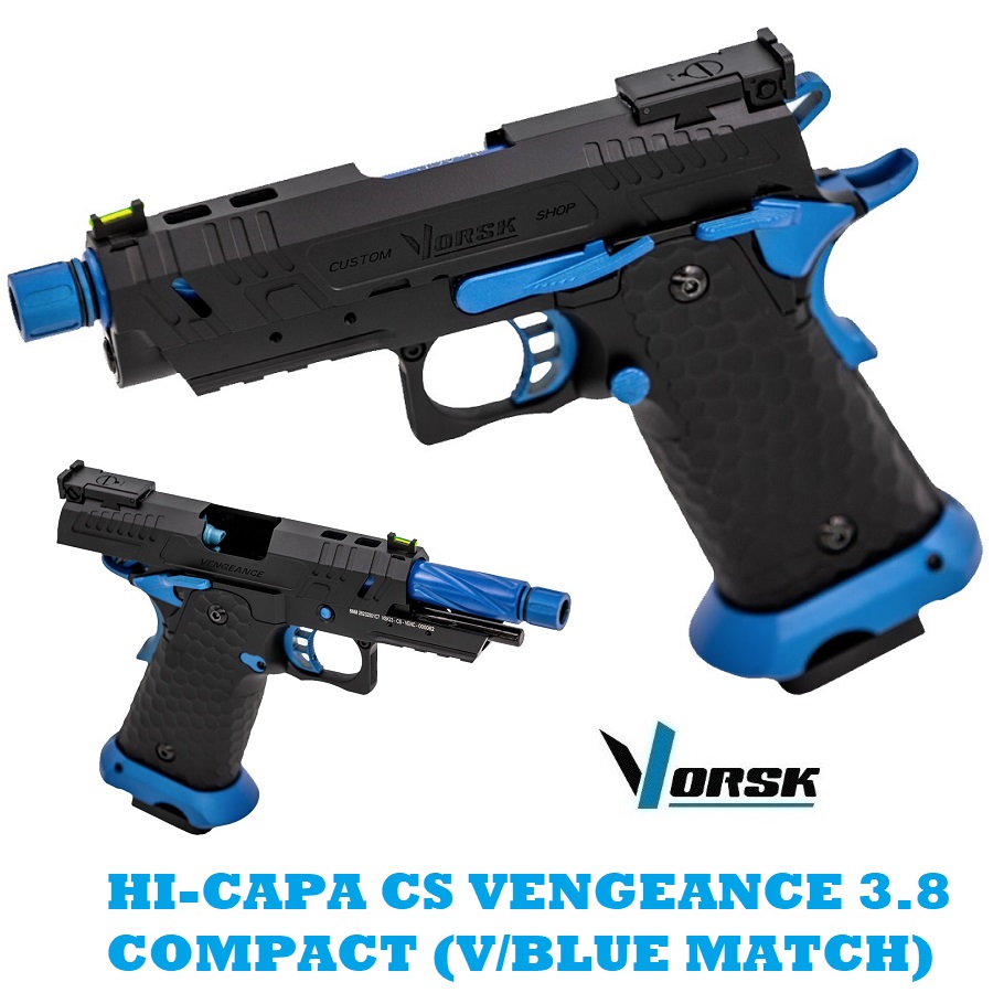 VORSK HI-CAPA 3.8 CS VENGEANCE COMPACT BLACK/BLU (VGP-02-CS-29)