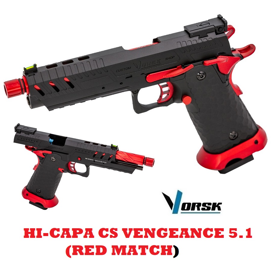 VORSK HI-CAPA 5.1 CS VENGEANCE RED/BLACK (VGP-02-CS-24)