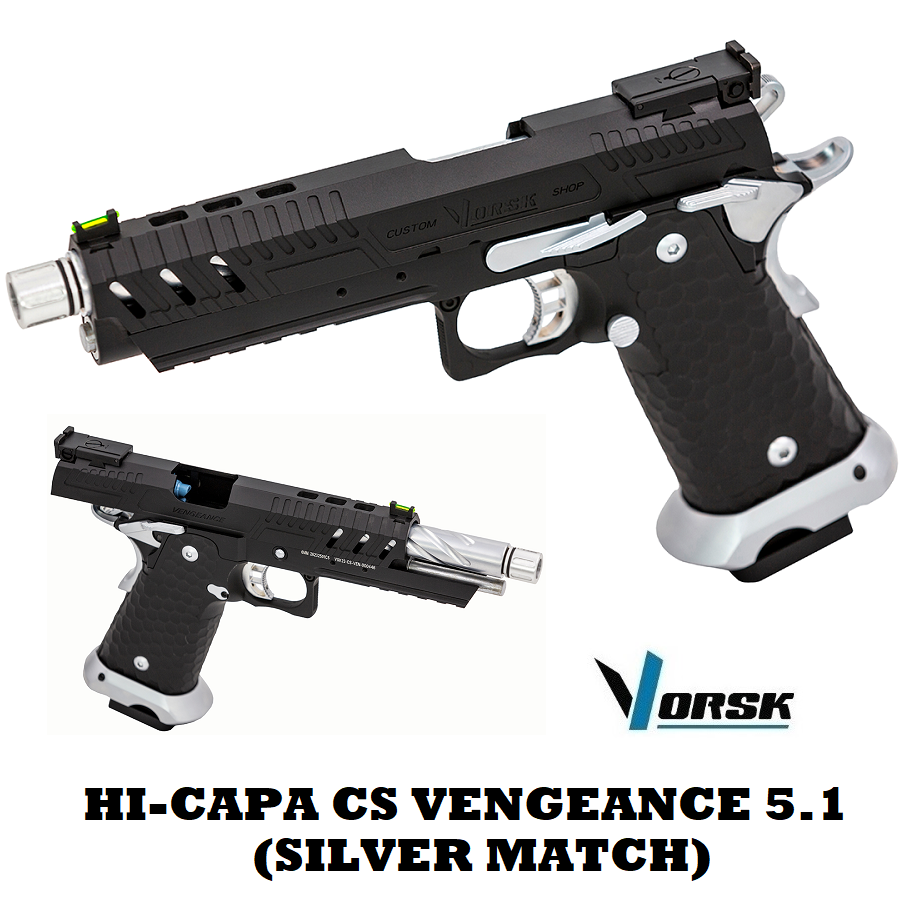 VORSK HI-CAPA 5.1 CS VENGEANCE SILVER/BLACK (VGP-02-CS-23)