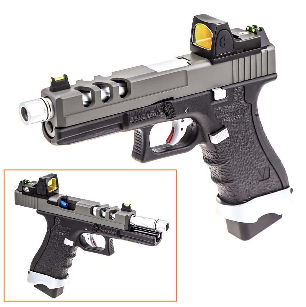 VORSK EU-17 GREY/BLACK Gas Blow-back with red dot(VGP-01-14-BDS)