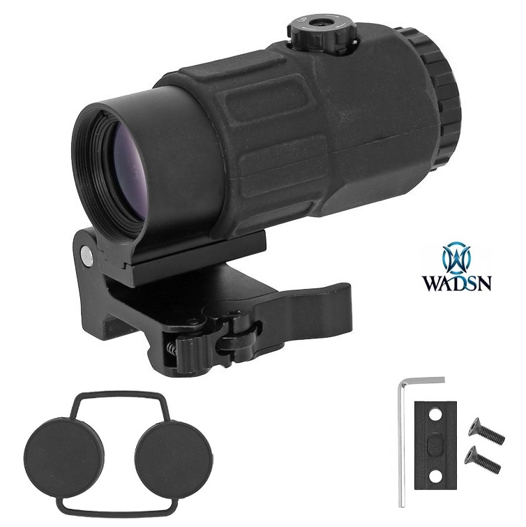 Wadsn Ingranditore 5x G43 Style Black Con Anello Abbattibile Sgancio Rapido (WY307-BK)