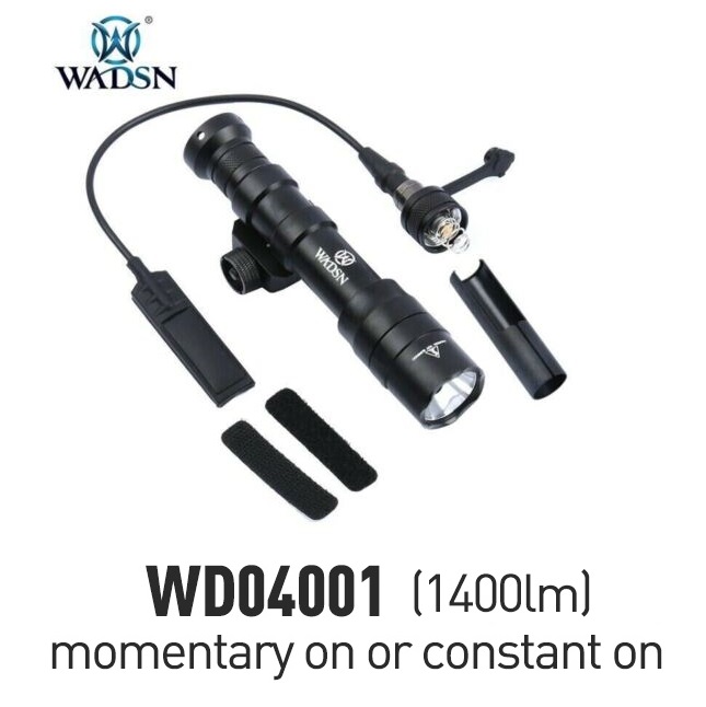 WADSN Tactical M600DF torcia Dual Fuel 1400lumes - Black (WD04001-BK)