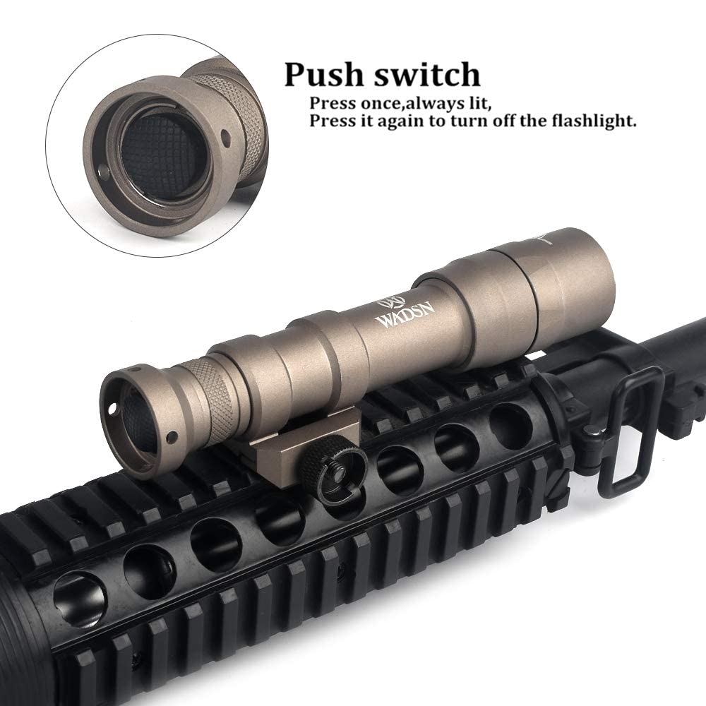 WADSN Tactical M600DF torcia Dual Fuel 1400lumes - Black (WD04001-BK) - immagine 7