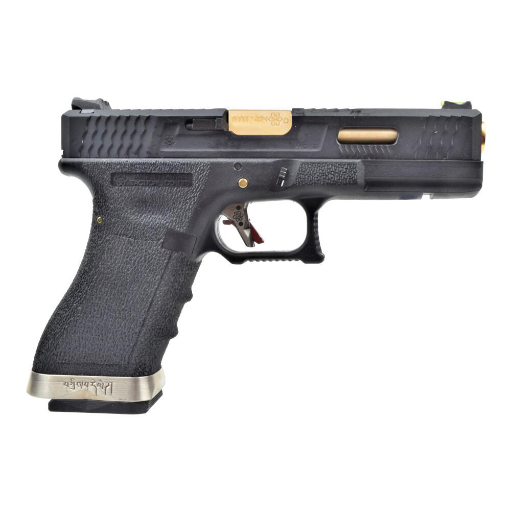 WE G FORCE G18 BLACK-GOLD - FULL METAL - CO2 - immagine 2