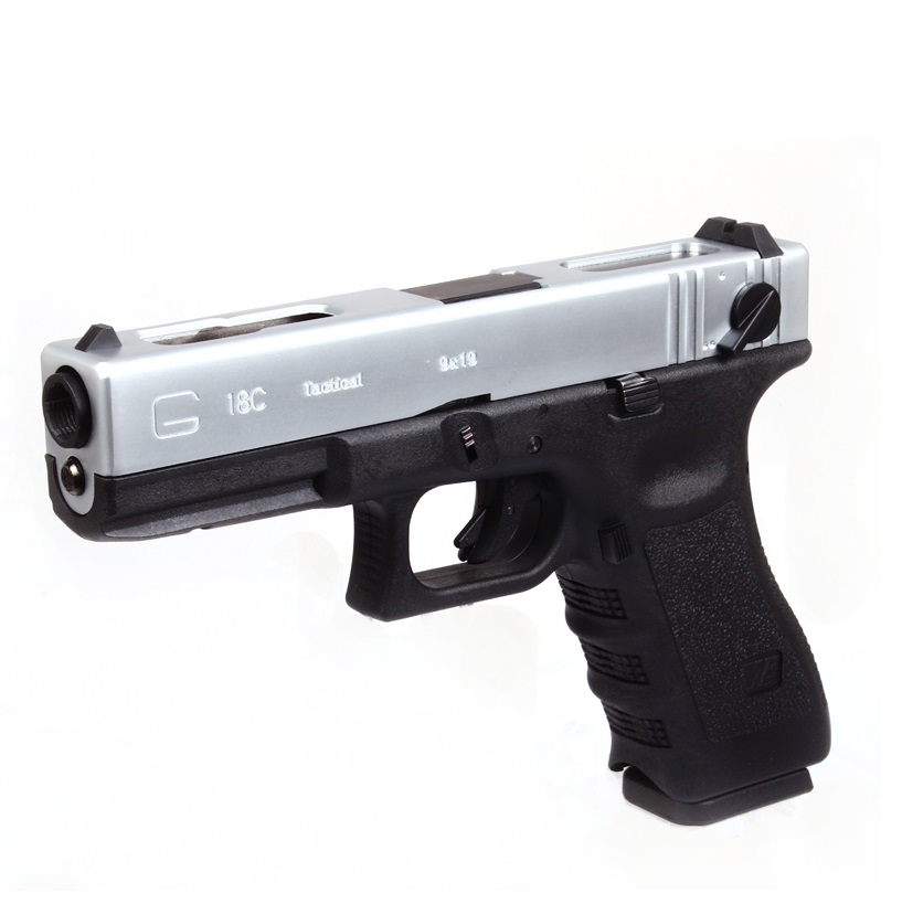 WE GLOCK 18 CO2 DUAL COLOR FULL METAL GEN.4 - immagine 2