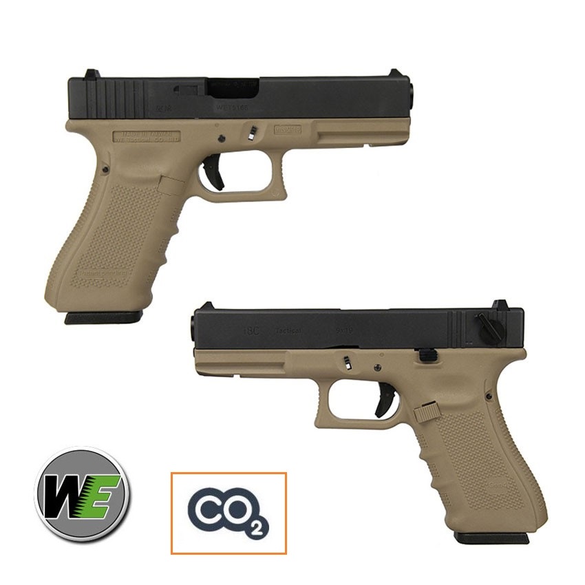 WE GLOCK18 C TAN- CO2