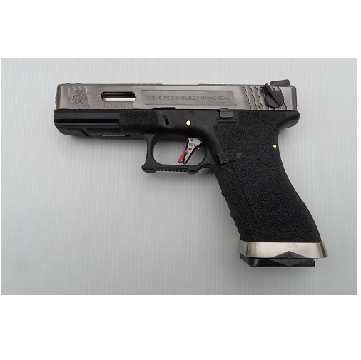WE GLOCK 18 G FORCE - Carrello Cromato