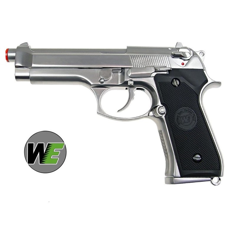 WE BERETTA  M92 SILVER FULL METAL A GAS