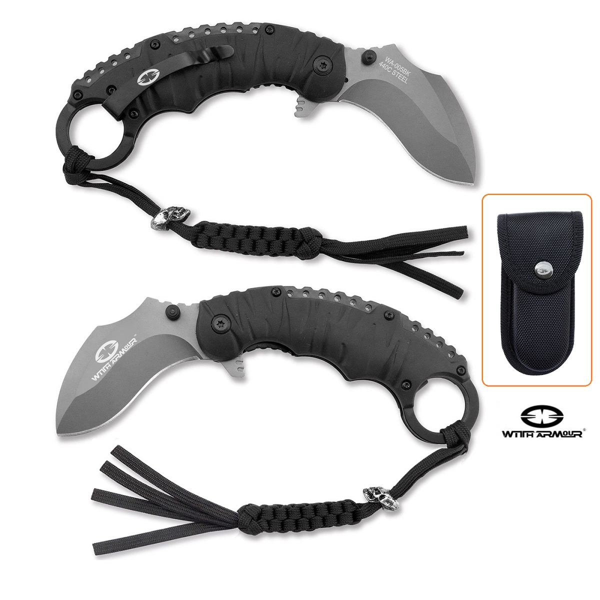 WITHARMOUR EAGLE CLAW K BLACK - KARAMBIT KNIFE
