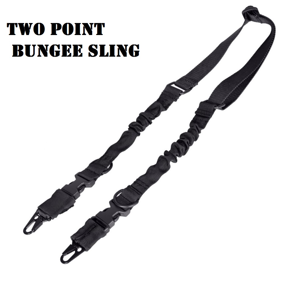 WOSPORT 2 Point Bungee Sling Black- cinghia 2 punti (WO-SL06B)