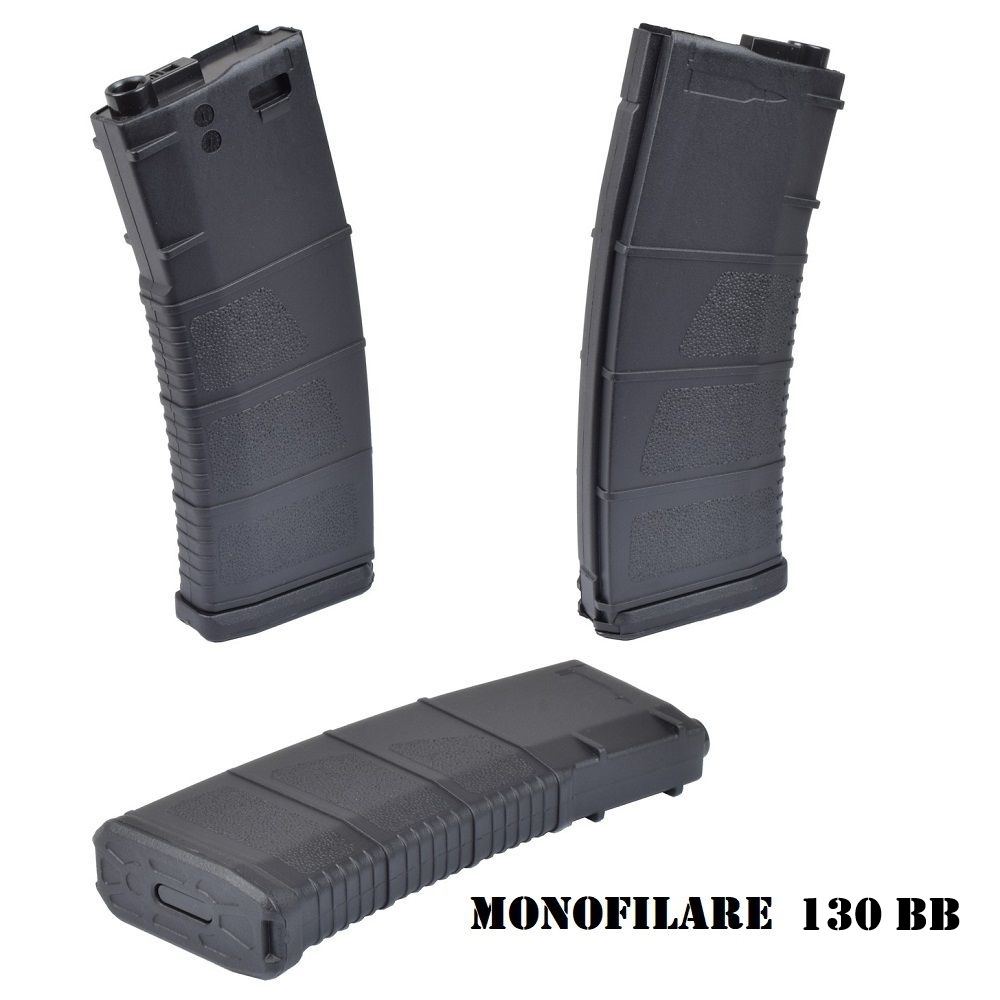 WOSPORT CARICATORE M4 MONOFILARE 130 BB - Nero
