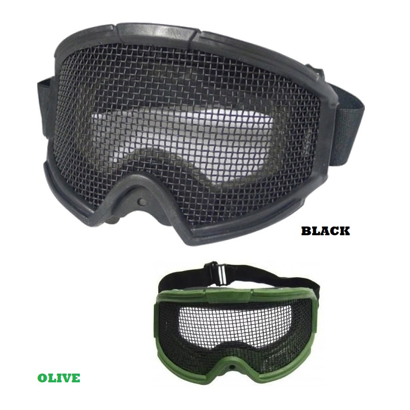 Goggle Maschera protezione a rete per softair