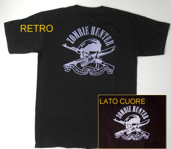 "Zombie Hunter" t-shirt nera