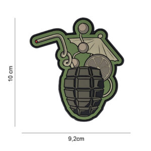 101 Inc. Cocktail Grenade Patch – 3D PVC · Velcro · 10 × 9,2 cm (13057)