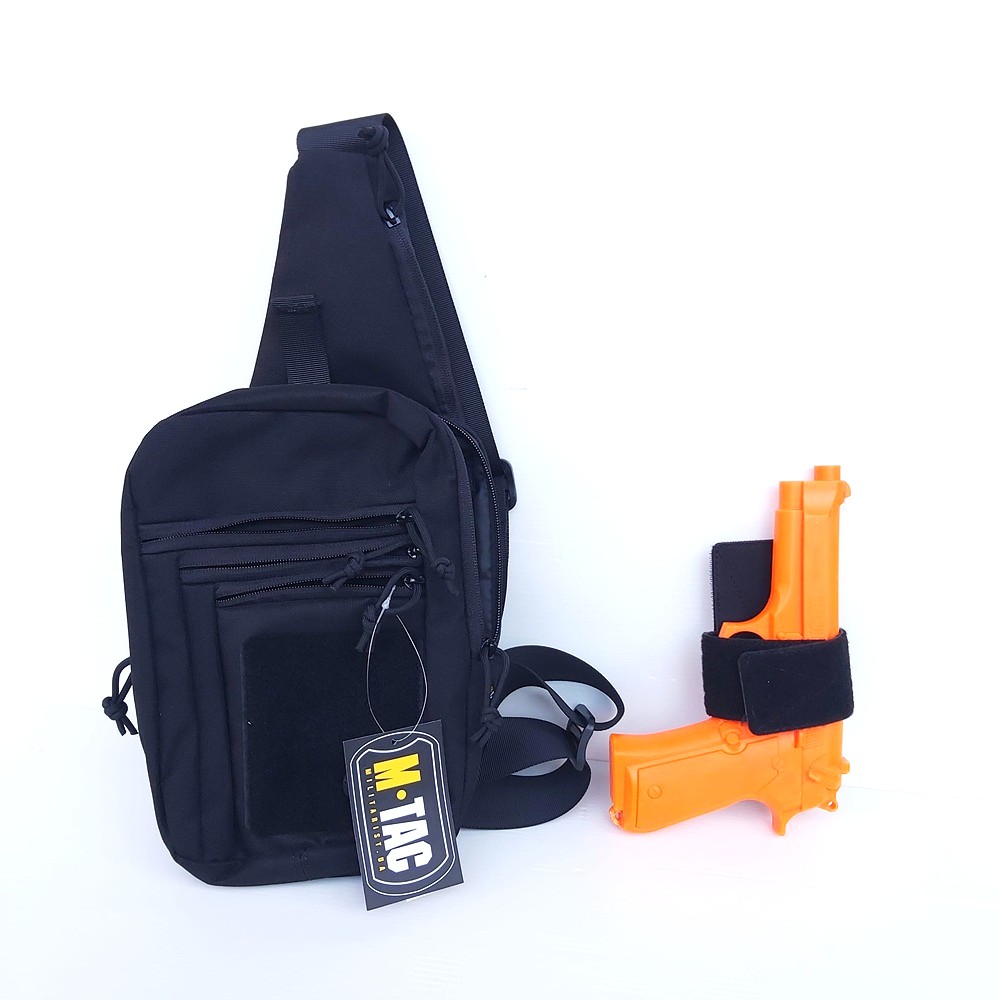 M‑TAC TACTICAL BAG SHOULDER CHEST PACK WITH SLING – BLACK - Image 2