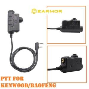 EARMOR - M51 -PTT for KENWOOD/Baofeng