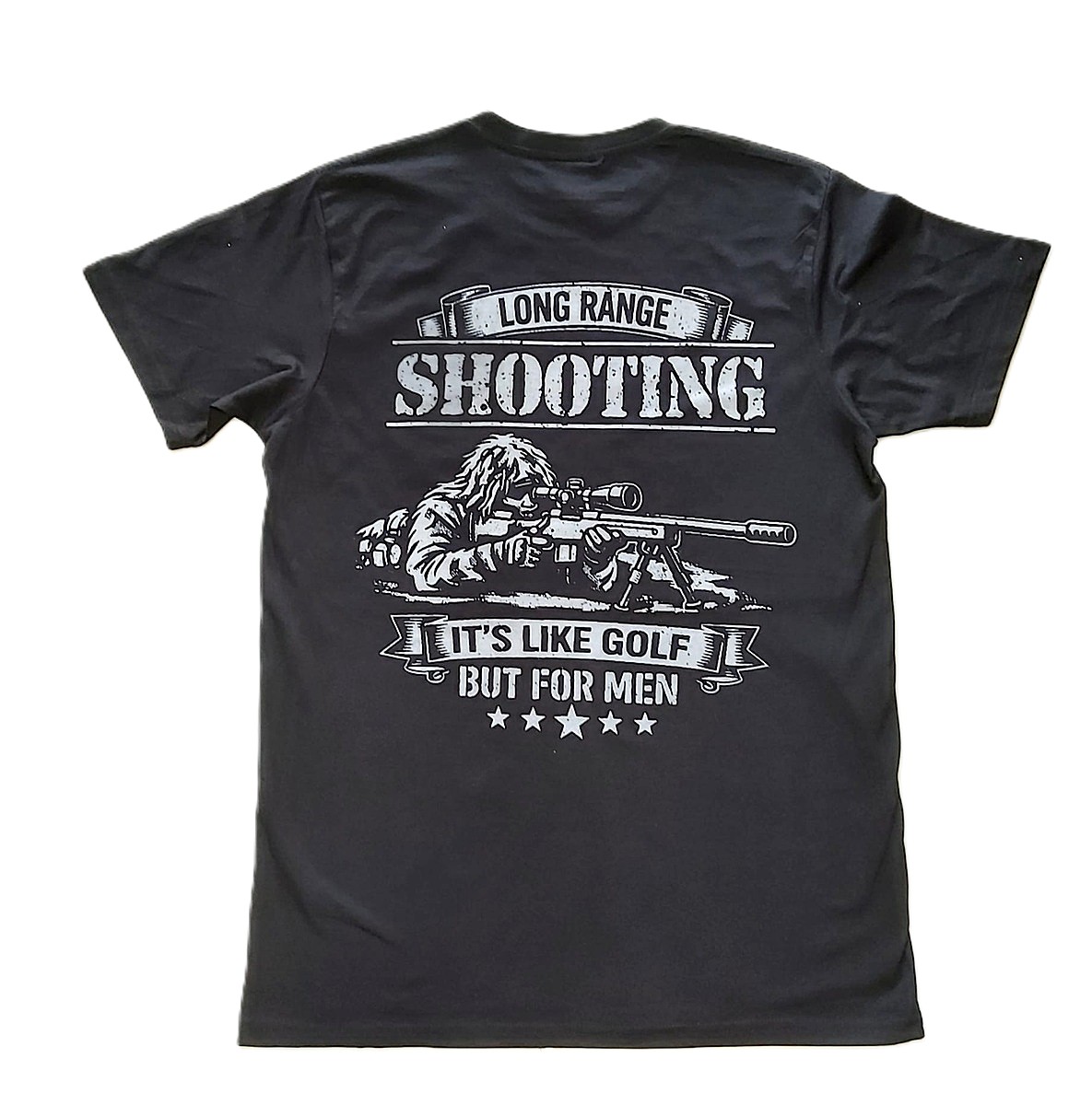 Long Range Shooting T-shirt Black - Image 3