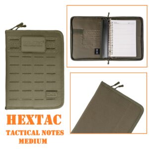 Mil‑Tec Hextac Tactical Notes Medium Olive · Notes Tattico con Velcro · 15986101