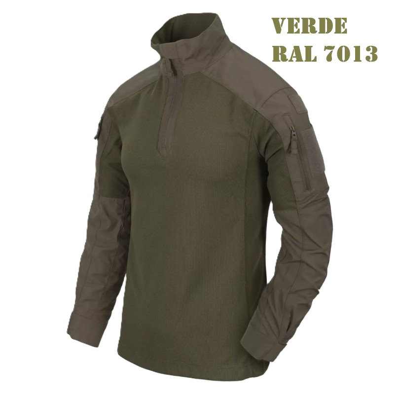 HELIKON‑TEX MCDU Combat Shirt® – RAL 7013 (NYCO Ripstop)(BL-MCD-NR-810A)