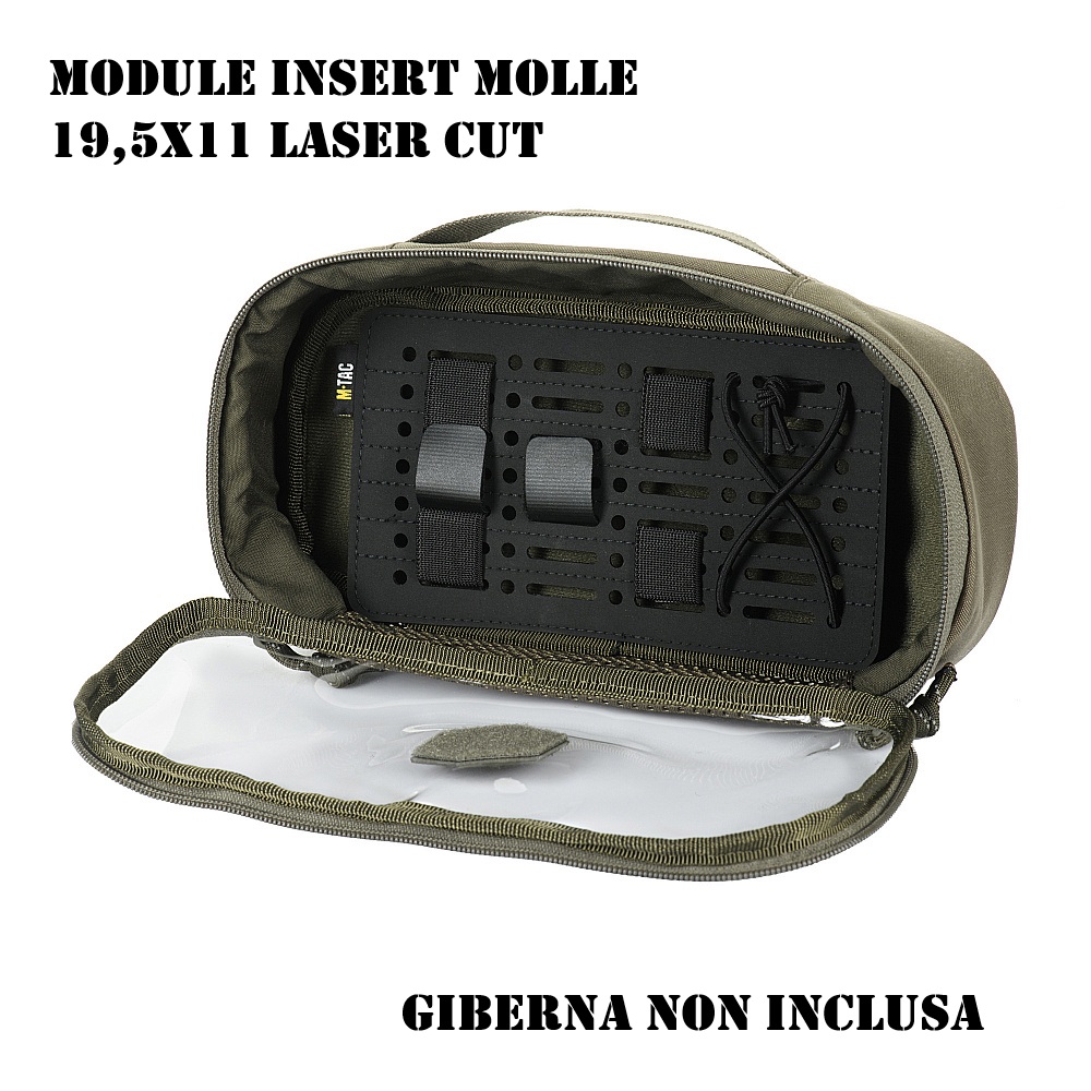 M‑Tac Module Insert MOLLE Laser Cut · 19,5×11 cm · Polimero · EDC Organizer - immagine 2
