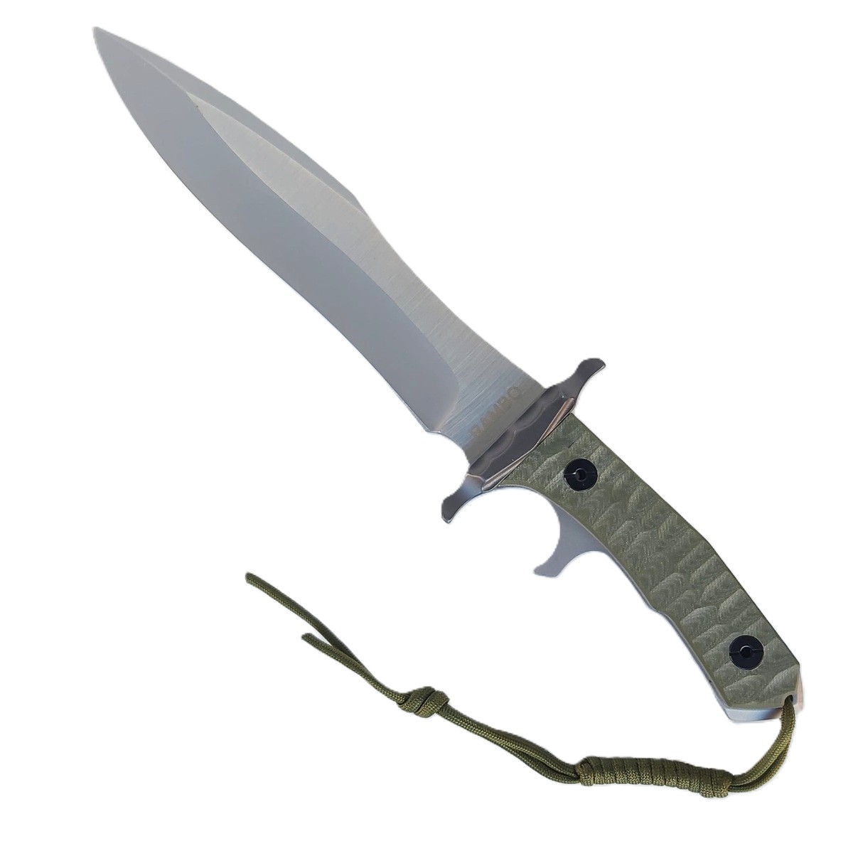 Coltello Rambo V Last Blood · Replica Full Tang · Acciaio 420J2 · Fodero Cuoio · RM‑V - immagine 2