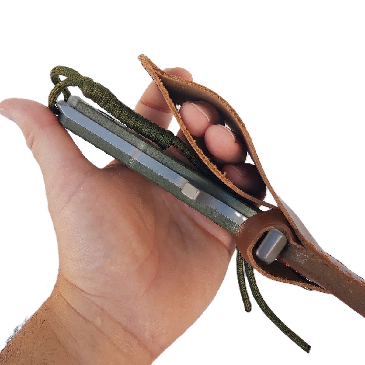 Coltello Rambo V Last Blood · Replica Full Tang · Acciaio 420J2 · Fodero Cuoio · RM‑V - immagine 7