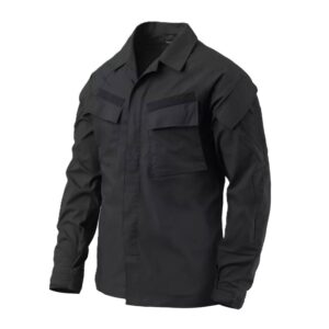 helikon tex raid shirt black polycotton stretch ripstop
