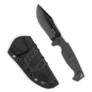 mil tec combat knife g10 ridge black