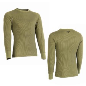 openland echo maglia termica olive waffle technology