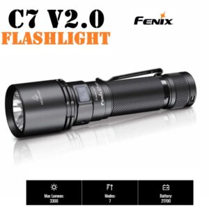 Fenix C7 V 2.0 · Torcia Long‑Range 3300 Lumen · 575 m · USB‑C · IP68
