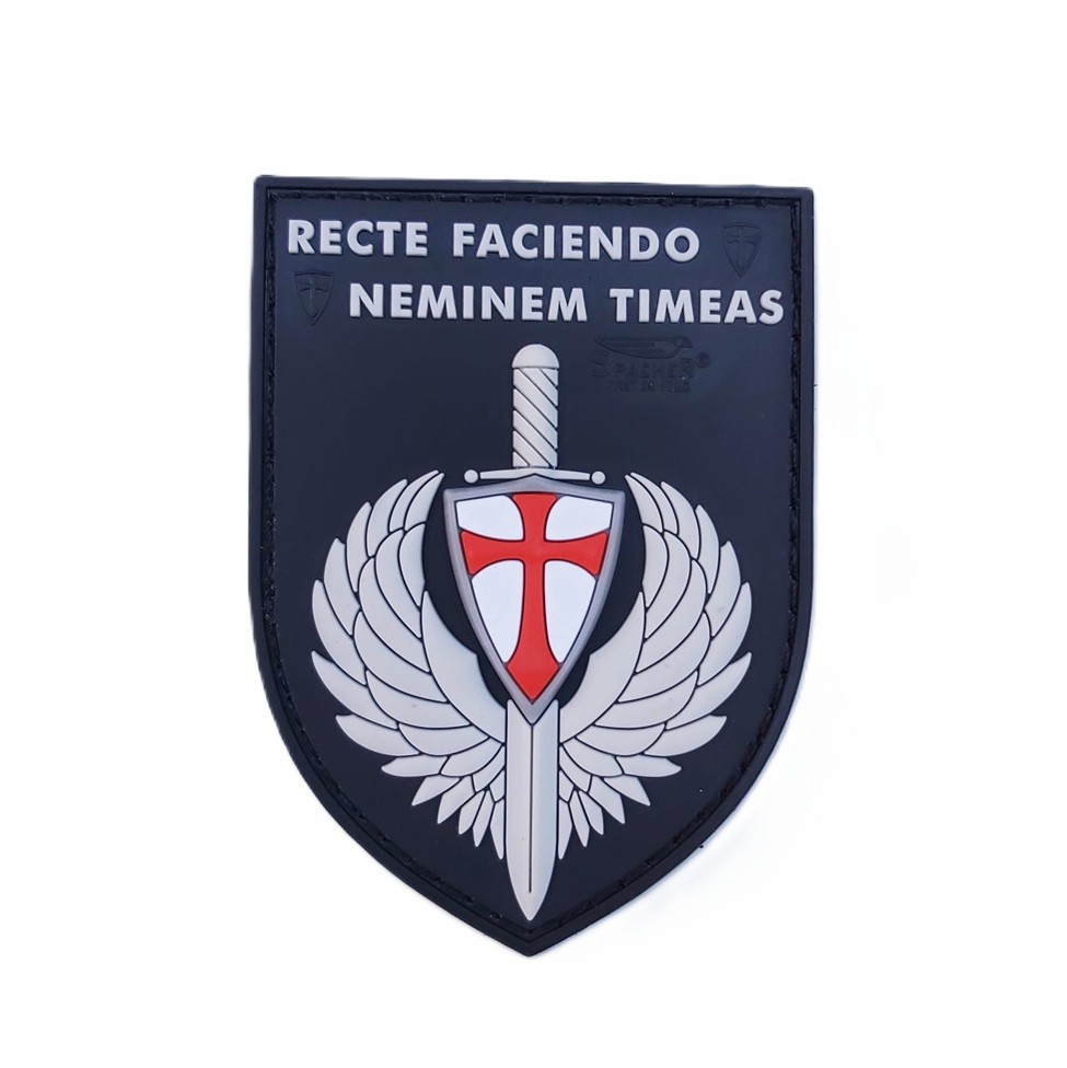 jtg recte faciendo patch fullcolor 3d rubber