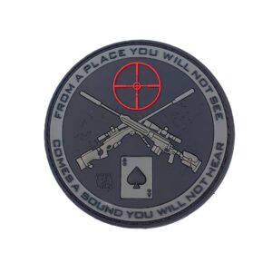 jtg sniper patch pvc 3d ranger green
