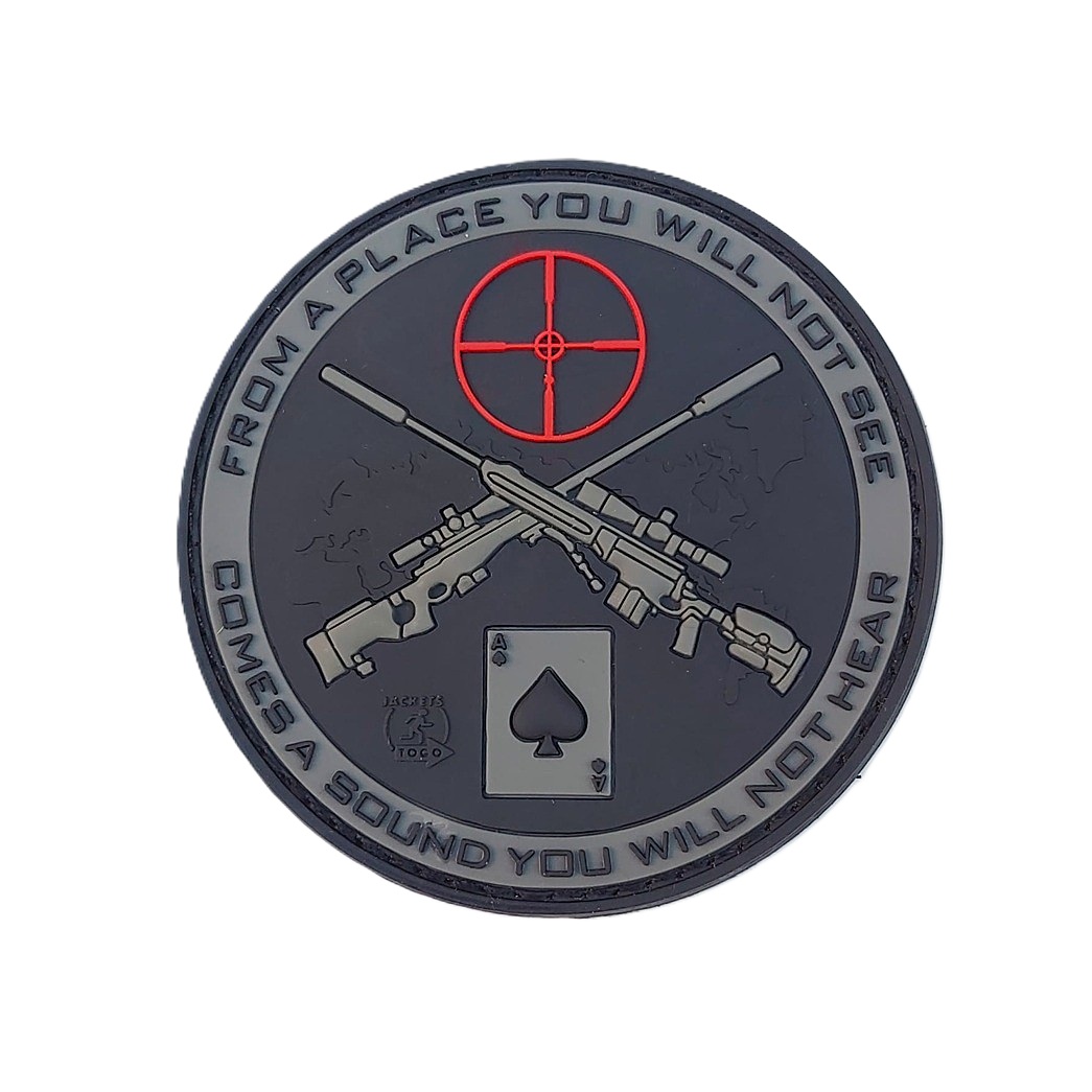 jtg sniper patch pvc 3d ranger green