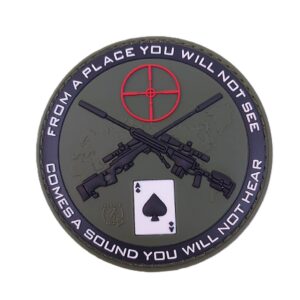 jtg sniper patch pvc 3d olive