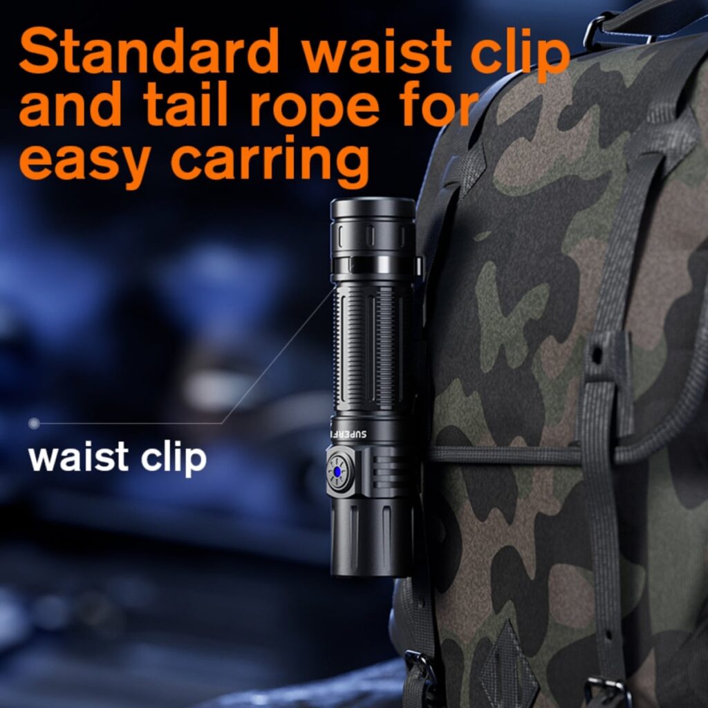 SUPERFIRE A20 Tactical Flashlight – 1700 Lumens - immagine 12