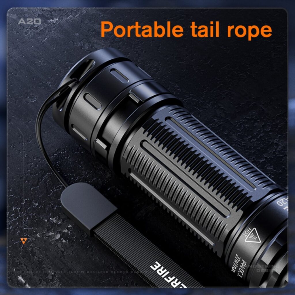 SUPERFIRE A20 Tactical Flashlight – 1700 Lumens - immagine 5