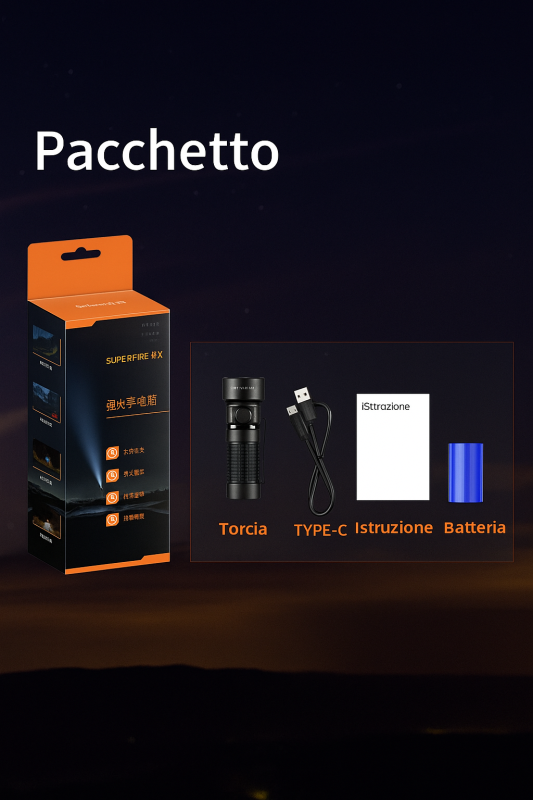 SUPERFIRE A29 – EDC Portable Flashlight · 1450 Lumens - immagine 5