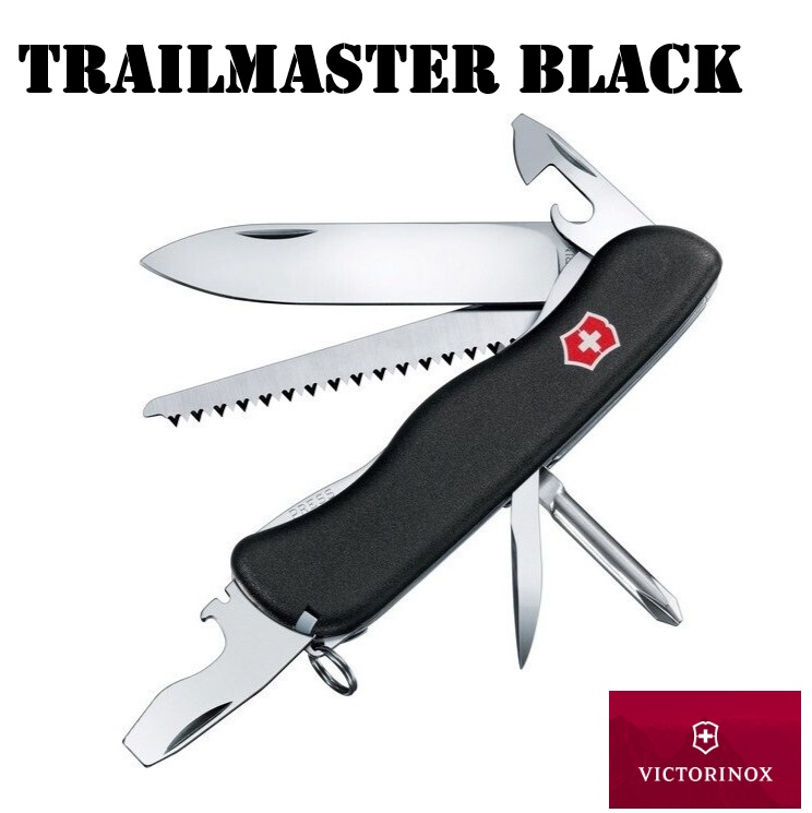 Victorinox Trailfinder Black · 12 Funzioni · Lama Bloccabile · 111 mm · 8463.MW3